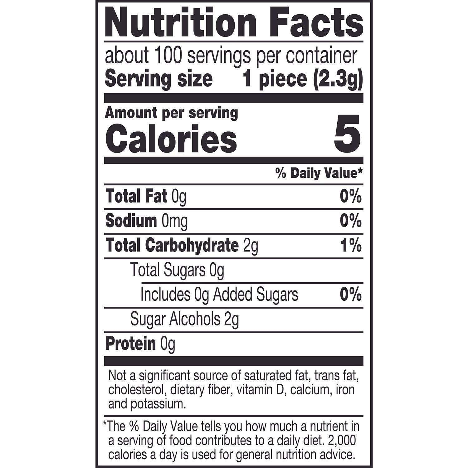 Ice Breakers Ice Cubes Peppermint Sugar Free Gum 100pcs 8.11oz Pouch