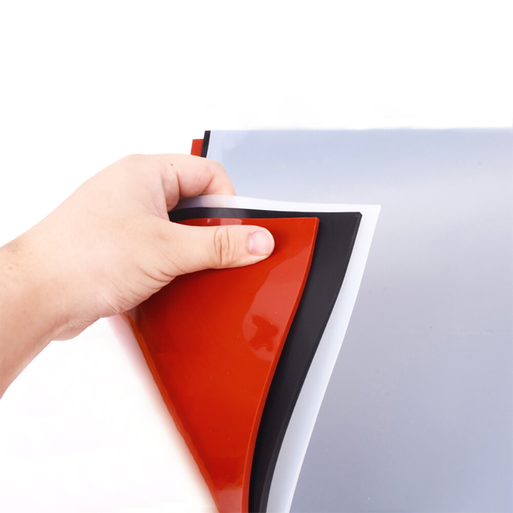 Silicone Sheet 0.1-3mm Thick Clear/White/Black/Red Rubber Gasket Pad Wide 500mm