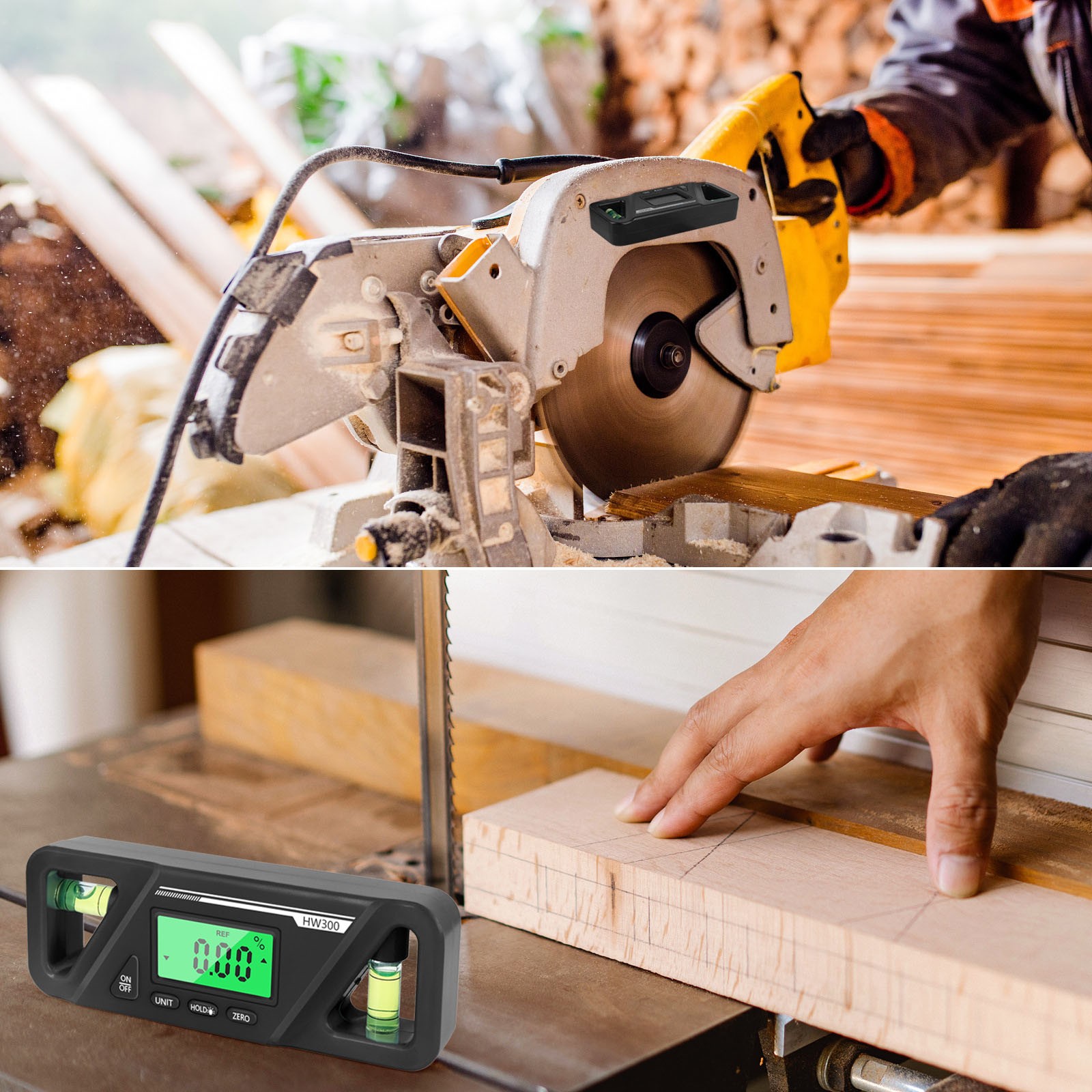 New Portable Magnetic Base Digital Level Tool Angle Measuring Instrument