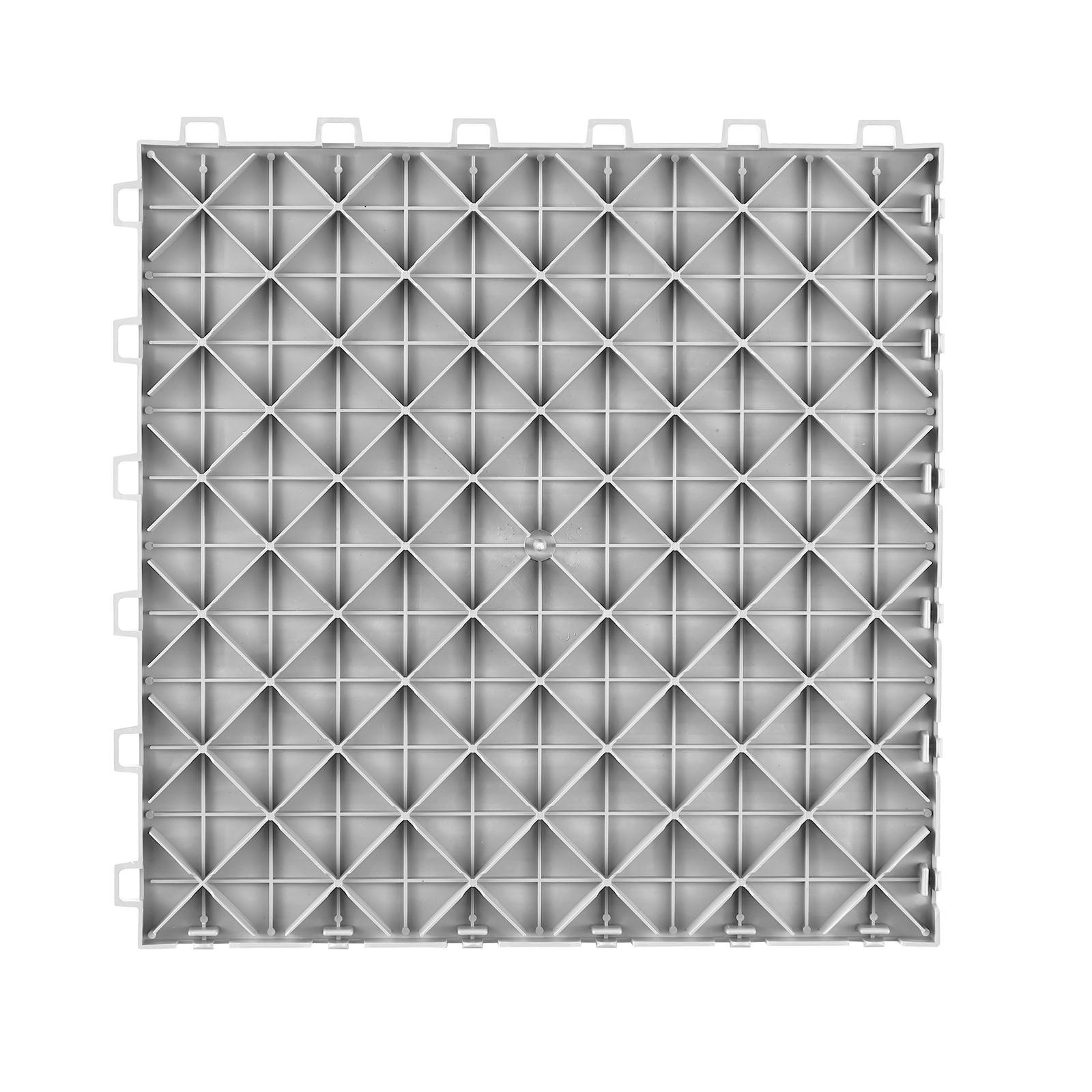 VEVOR Garage Flooring Tiles Interlocking 12×12″ 50 Pack Bulk 50 sq.ft Silver