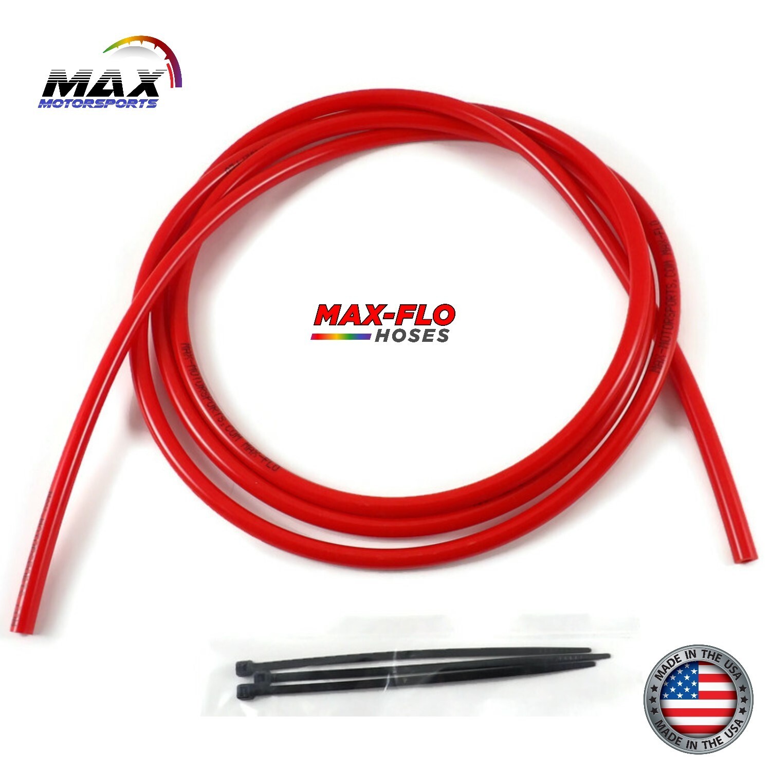 12’ x 1/8” (3.2mm) ID x 1/4 OD HONDA RED FUEL LINE GAS TUBE SMALL CARB VENT HOSE
