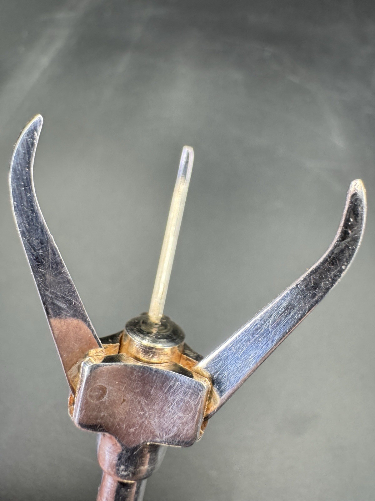 Sweden Mechanical Sugar Cube Olive Tongs Silver Tone Spring Loaded Server