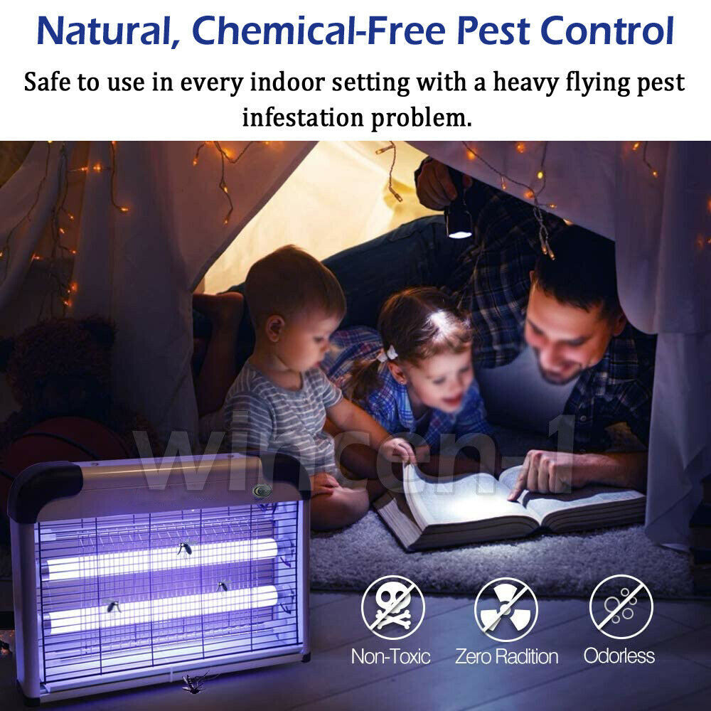 Lamp Insect Killer Mosquito Zapper Bug Pest Fly Trap Electric Indoor Light Lawn