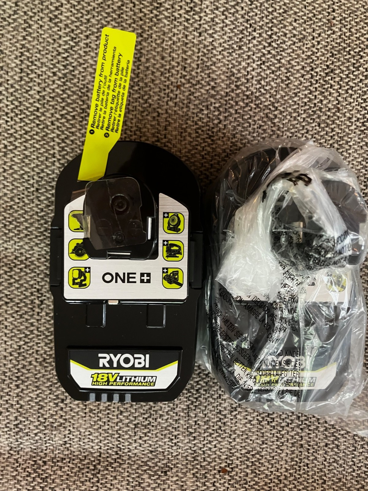Ryobi PBP2004 High Performance HP Battery Li-Ion 4.0 Ah 2-Pack PBP004 18V 4Ah