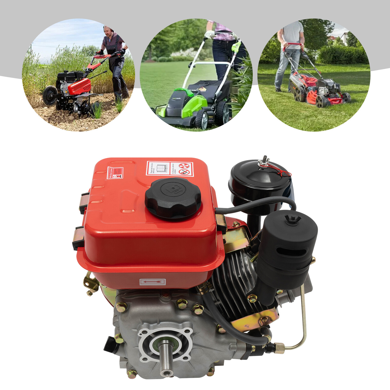 3HP 4-Stroke Engine Agricultural Powerful Tiller Motor Single Cylinder Air-Cool