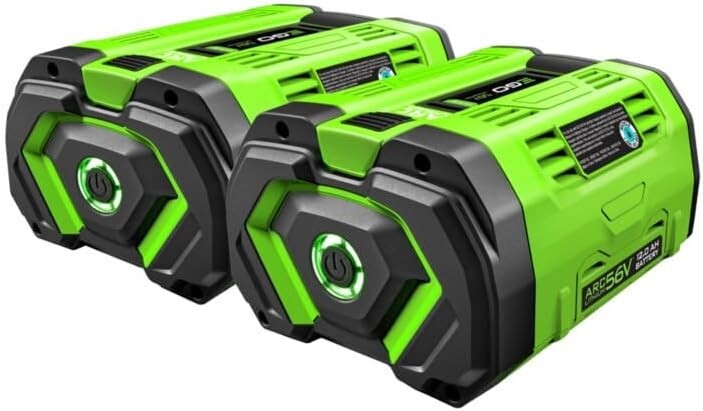 New Genuine OEM EGO 56V Power+ BA6720T – 2 12.0 Ah Lithium Batteries (2 Pack)