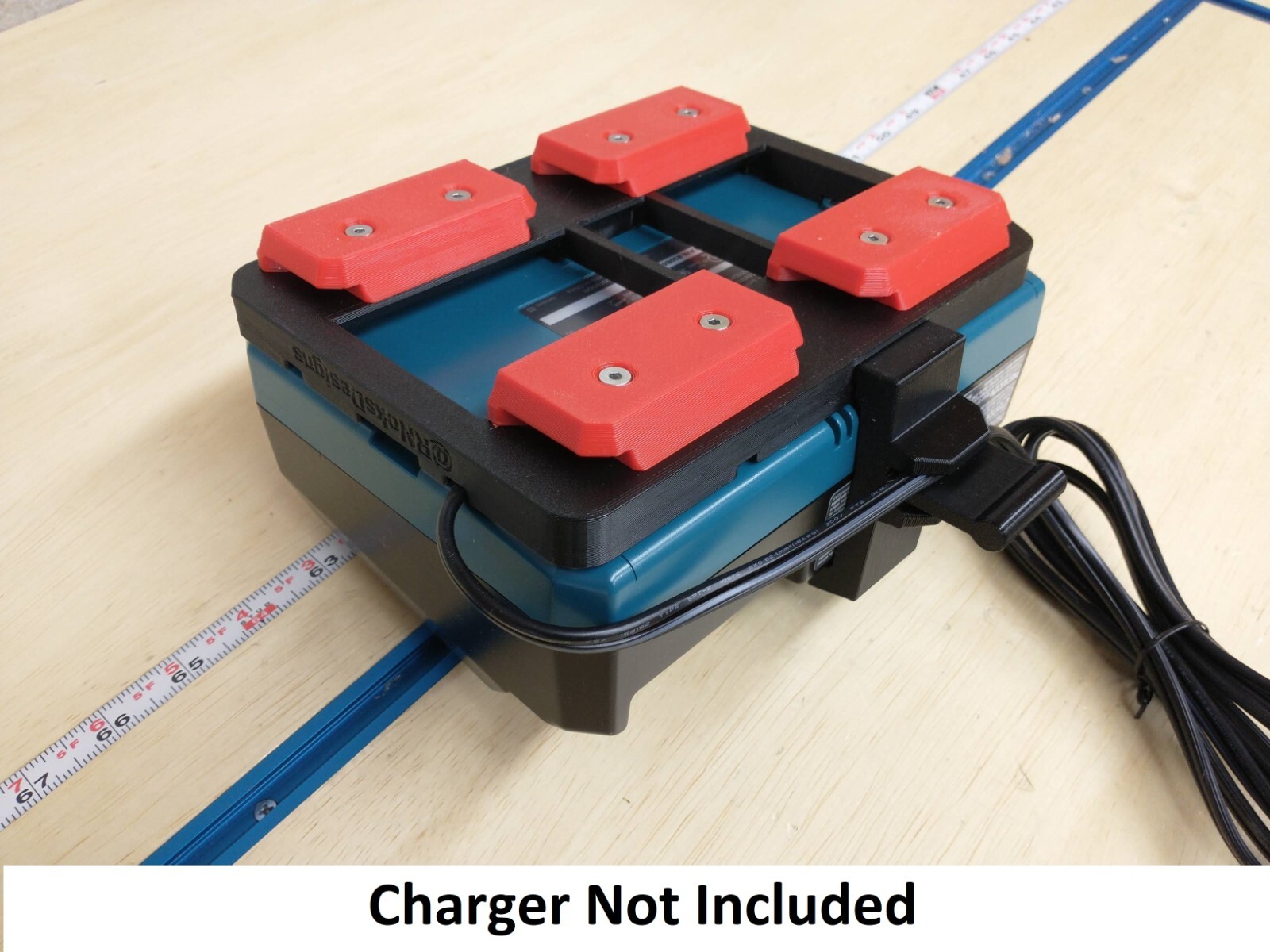 Makita DC40RA Battery Charger Mount For Milwaukee Packout Tool Boxes Made in USA