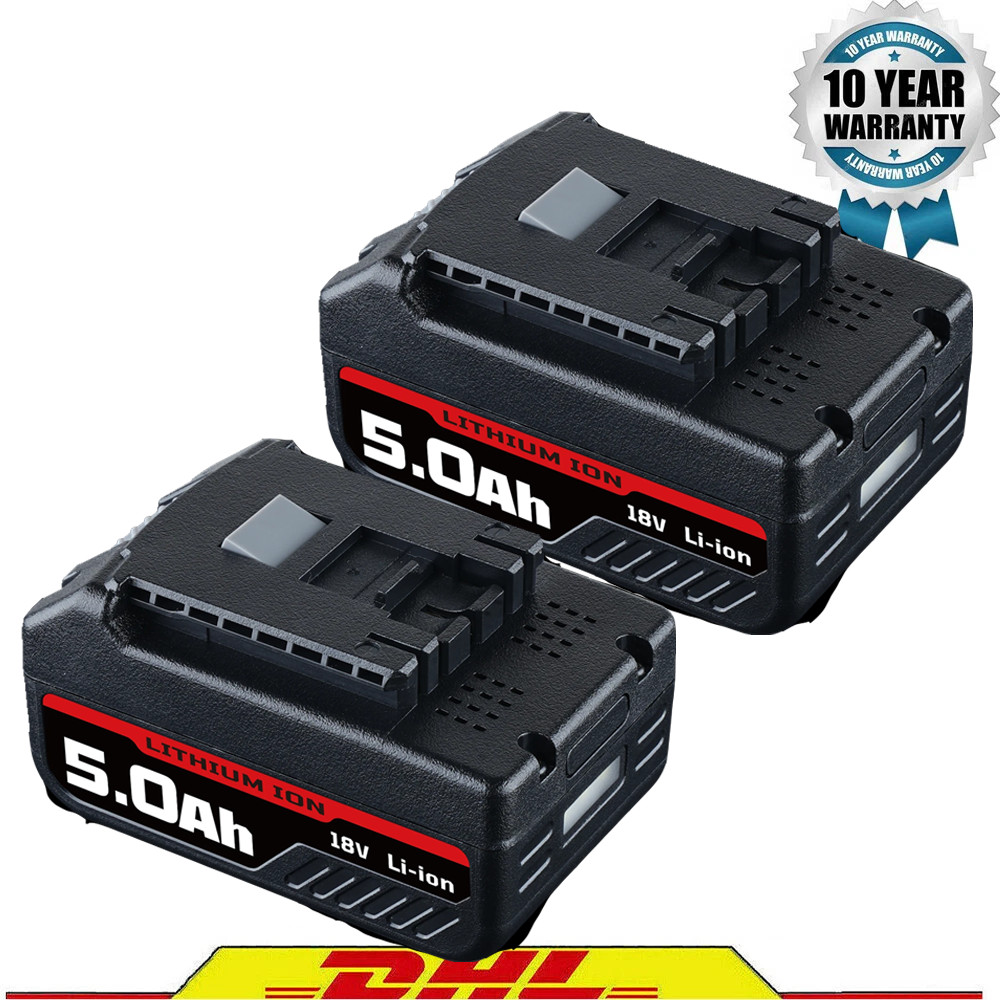 2PACK 18V Battery For Bosch 18 VOLT 5.0AH Li-ion BAT609 BAT610G BAT618 24618-01