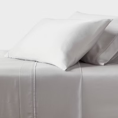 Threshold 320TC Satin 4-Piece Sheet Set Cooling Soft TENCEL Lyocell