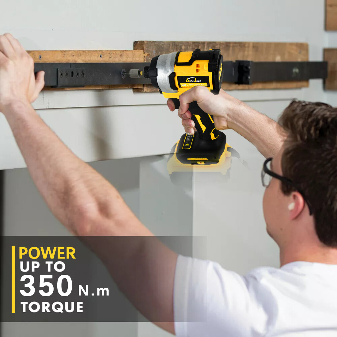Brushless Cordless Impact Driver,for Dewalt 20V Max Battery,1/4″ Compact,4 Speed