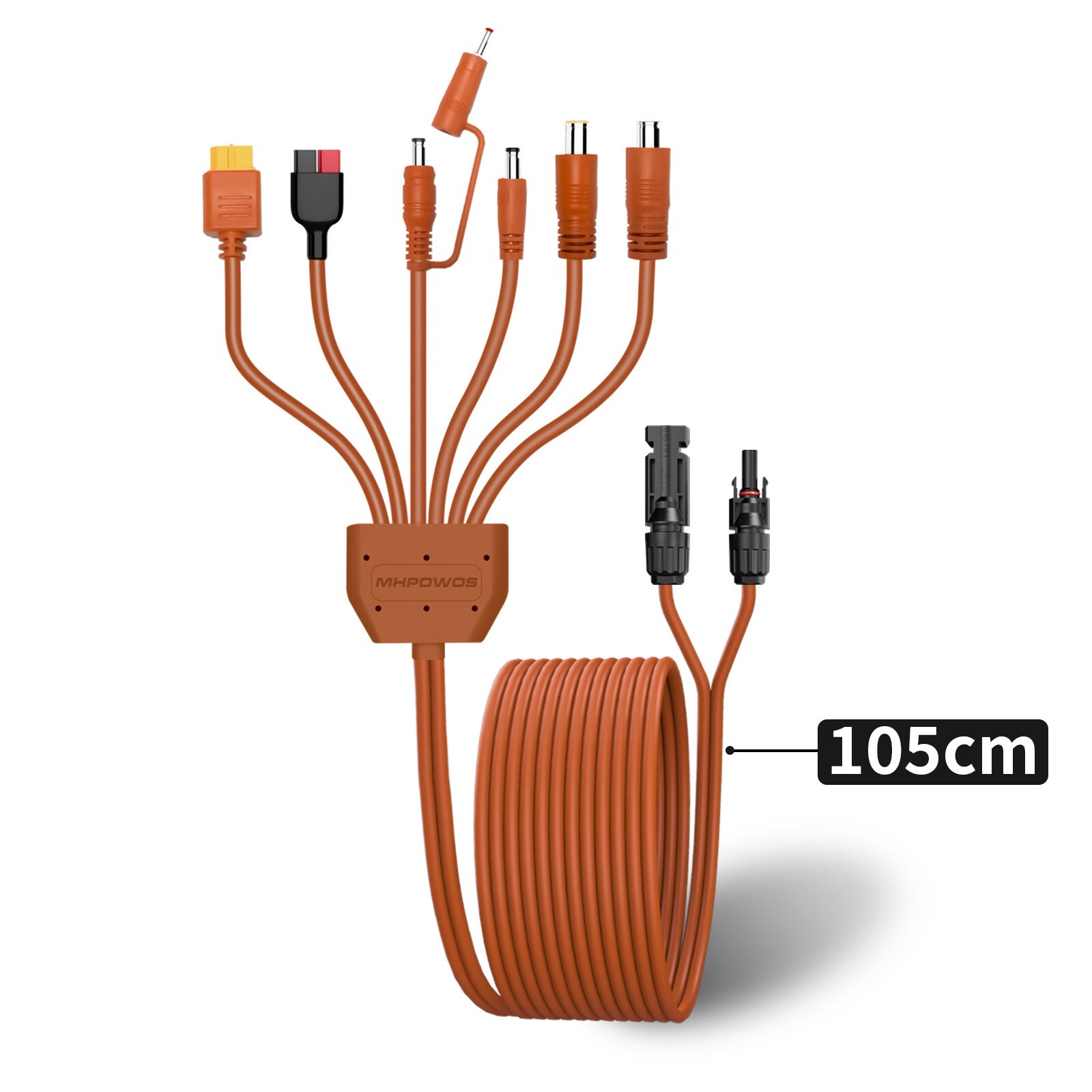 Universal 7-in-1 Solar Panel Adapter Cable for for Jackery EcoFlow Powerstation