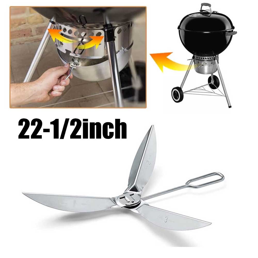 One-Touch Cleaning System Kit 22-1/2-Inch For Weber Grill Parts 7444 Replacement