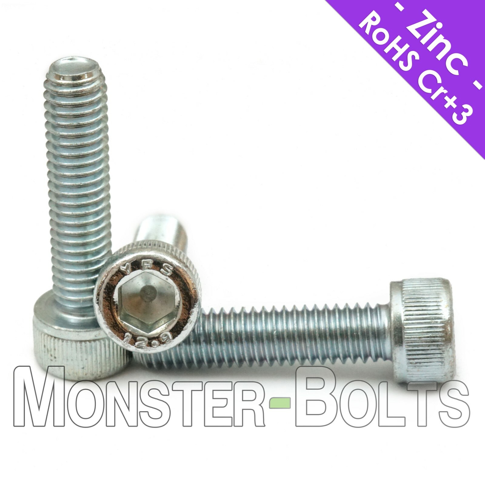M5 Socket Head Cap Screws, Zinc Plated Heavy-Duty Class 12.9, Metric Coarse 0.80