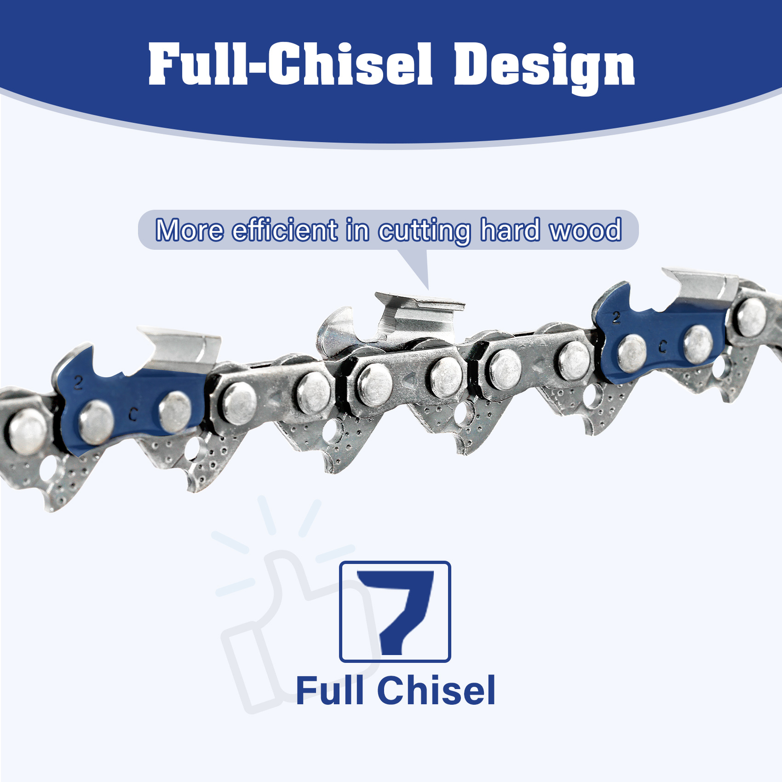 24” inch 84DL Links 3/8” .050″ Chainsaw Chain Blade 84 DL Full-Chisel Chain
