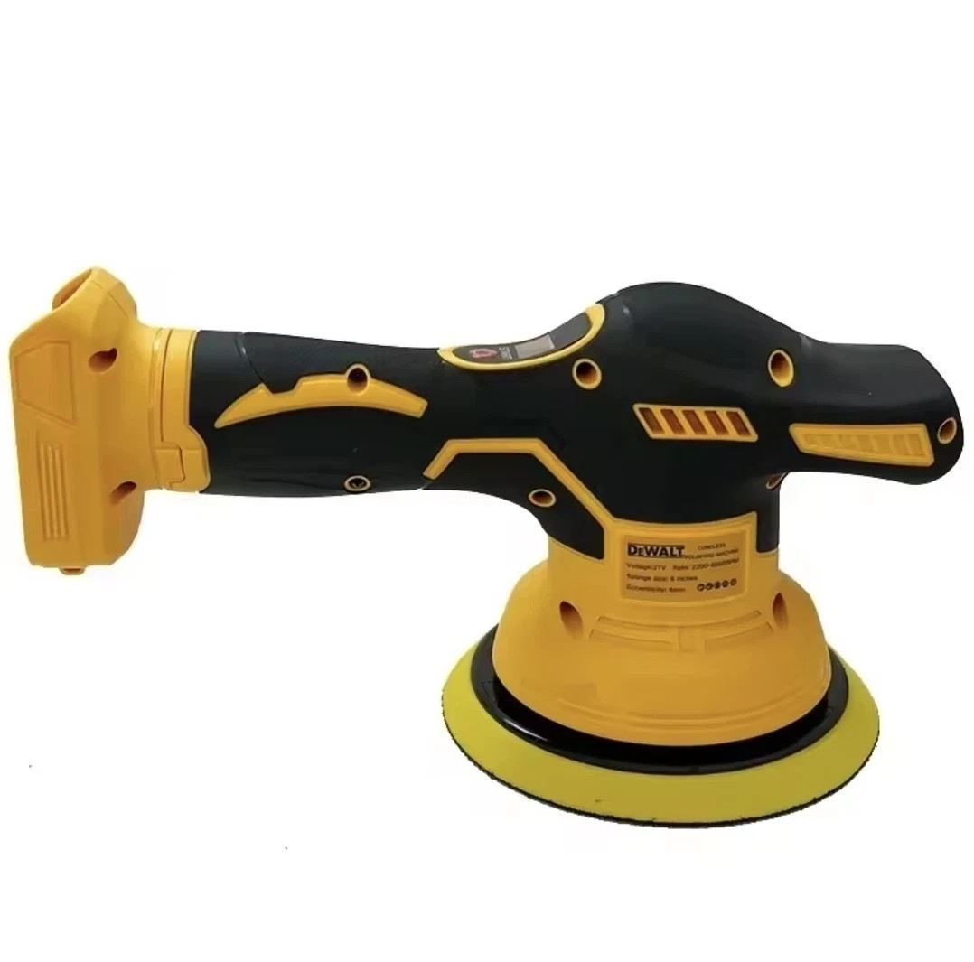 DEWALT 20V MAX 6″ Random Orbital Polisher 8-Speed Digital Display Buffer – Tool