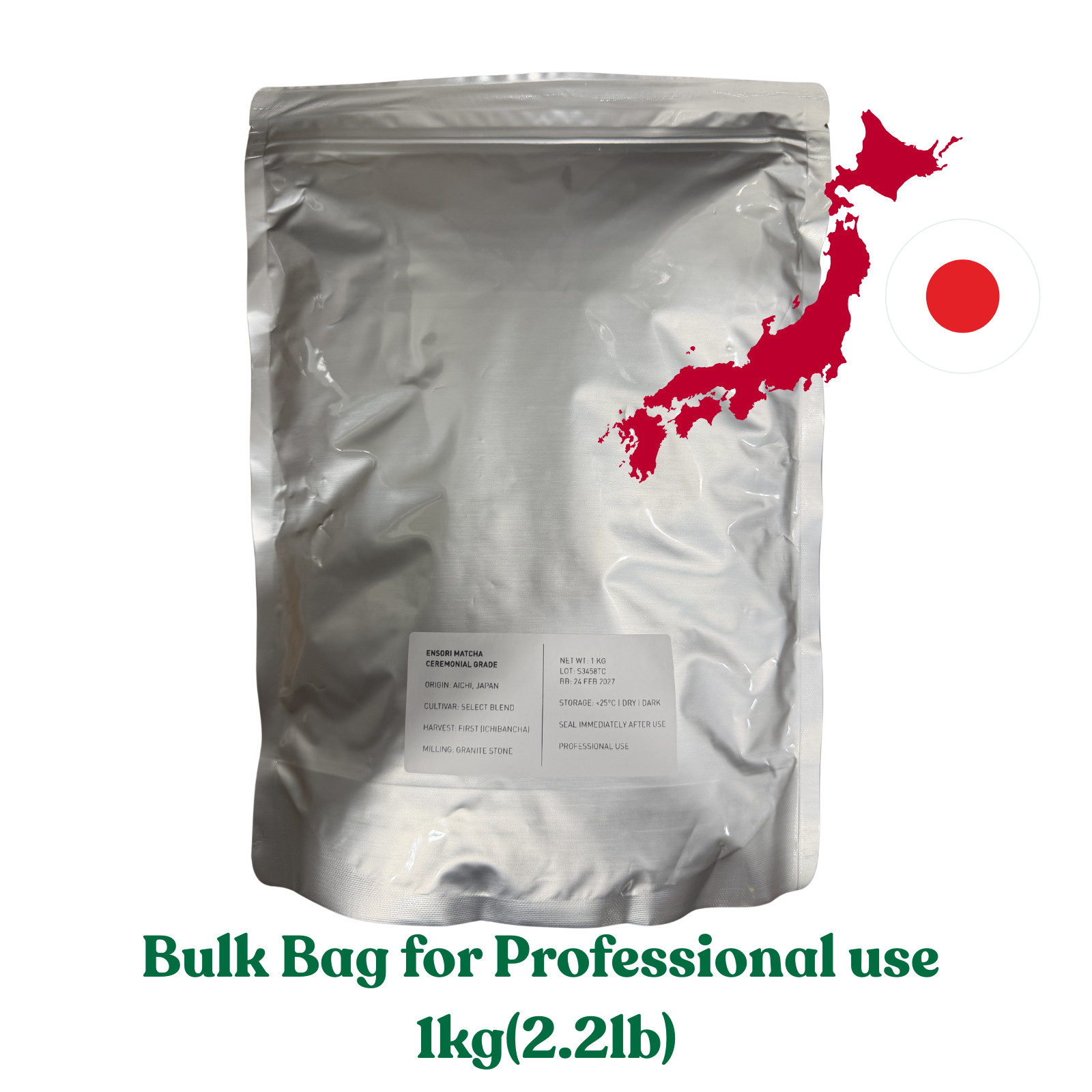 Ceremonial Grade Matcha 1kg Bulk – Aichi Japan – First Harvest – Stone Milled