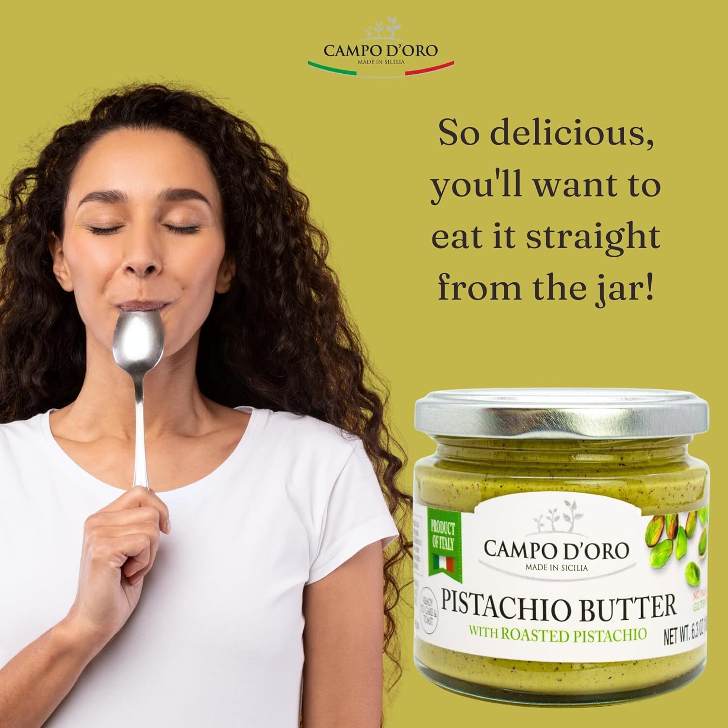 – Pistachio Butter Sweet Spreadable Cream, 6.3 Oz (180G), Rich & Nutty for Knafe