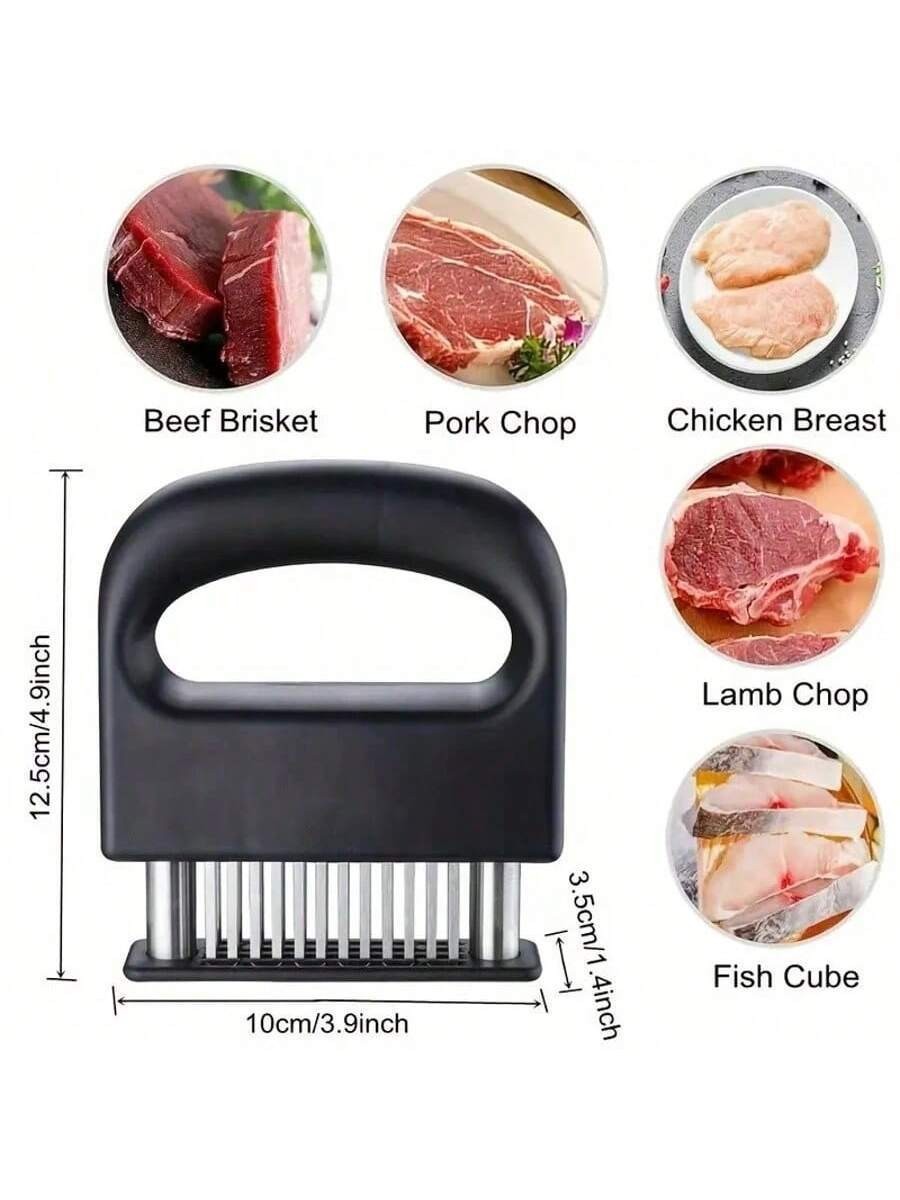 48 Needles Stainless Steel Blade Beef Meat Tenderizer Kitchen Meat Poking Tool