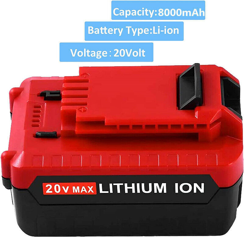 4Pack 20V 8.0Ah 20 Volt MAX Lithium-ion Battery for Porter Cable PCC685L PCC680L