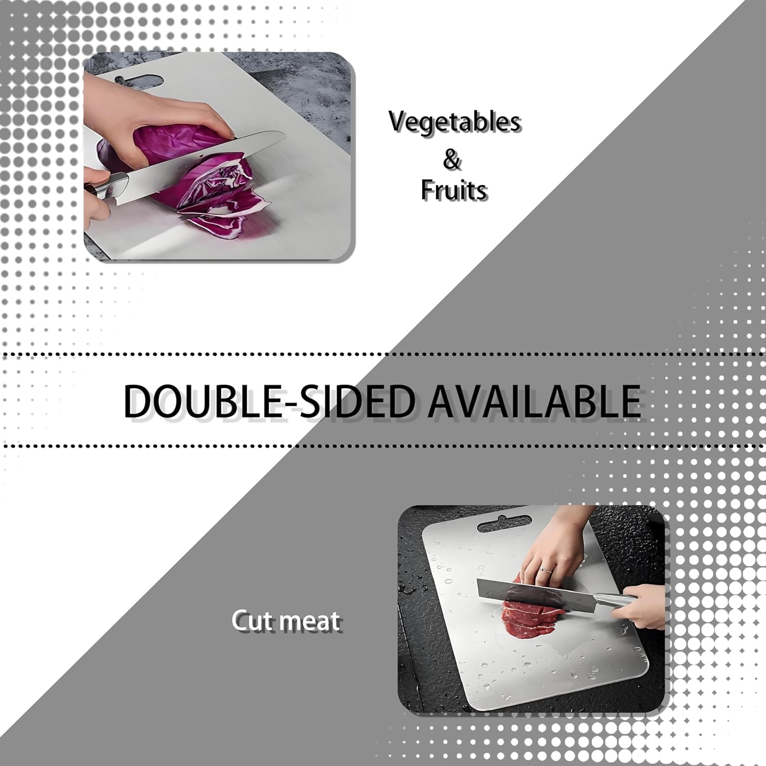 Titanium Cutting Board for Kitchen,2 Pas Titanium Cutting Board–