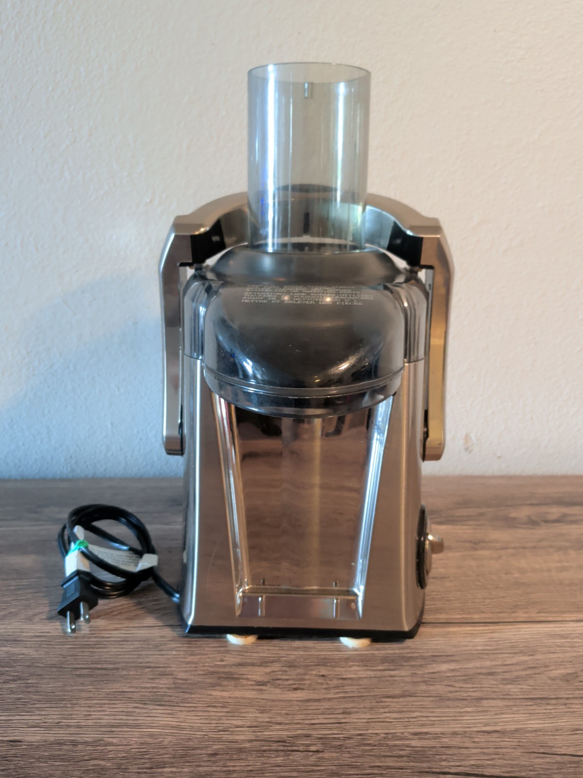 Juiceman JM400 Stainless Steel 700W Electric Centrifugal Juicer Hi Low Speed