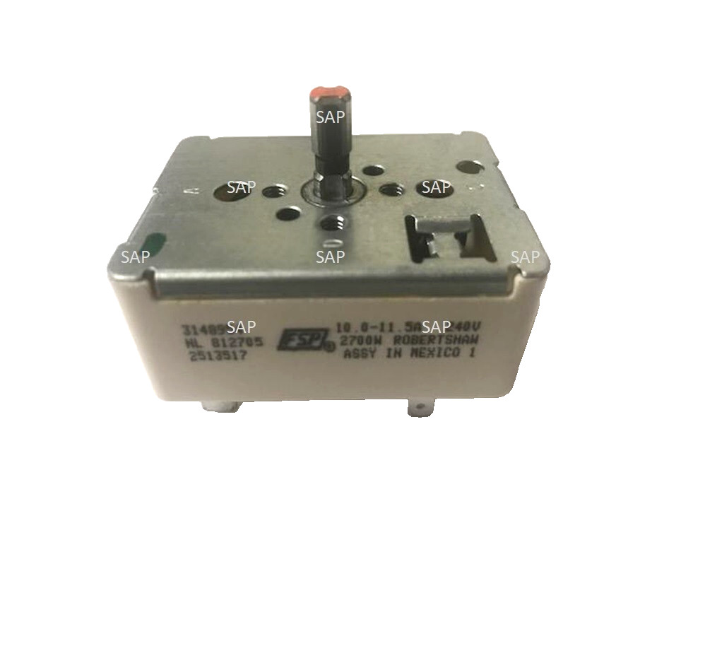 3148954 Surface Unit Burner Switch for Whirlpool 2700W 10.0-11.5A 812705 240V