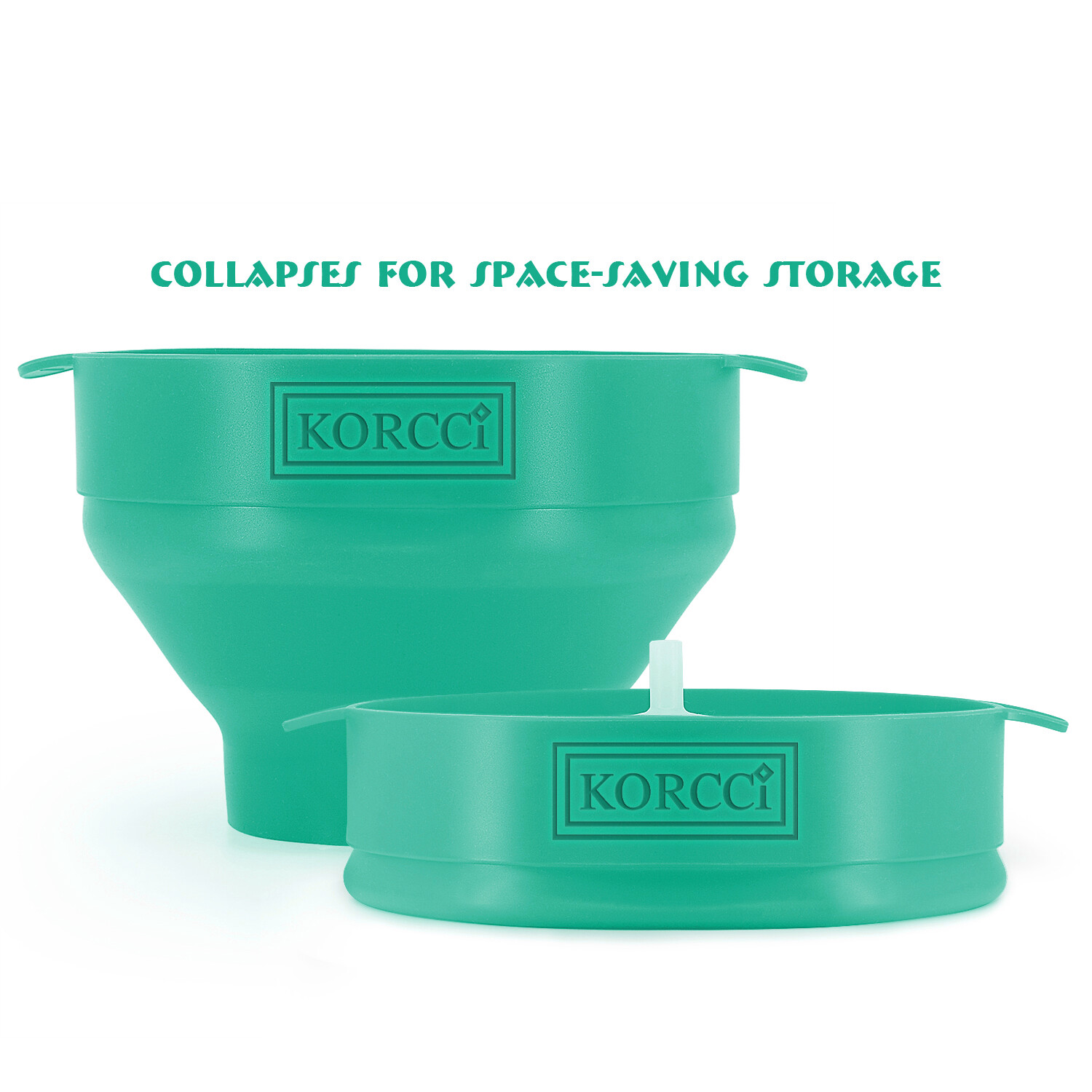Collapsible Silicone Microwave Popcorn Popper Healthy Oil-Free Popcorn Maker