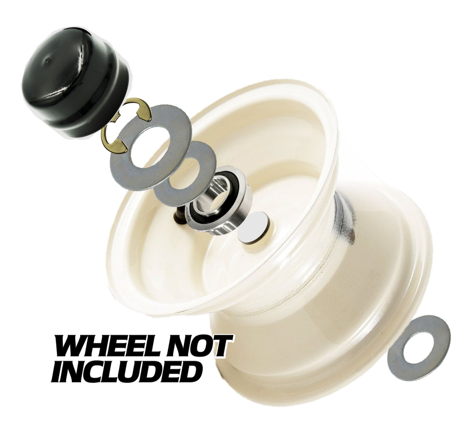 Front Wheel Bushing to Bearing Conversion Kit for 532124959 Husqvarna AYP Poulan