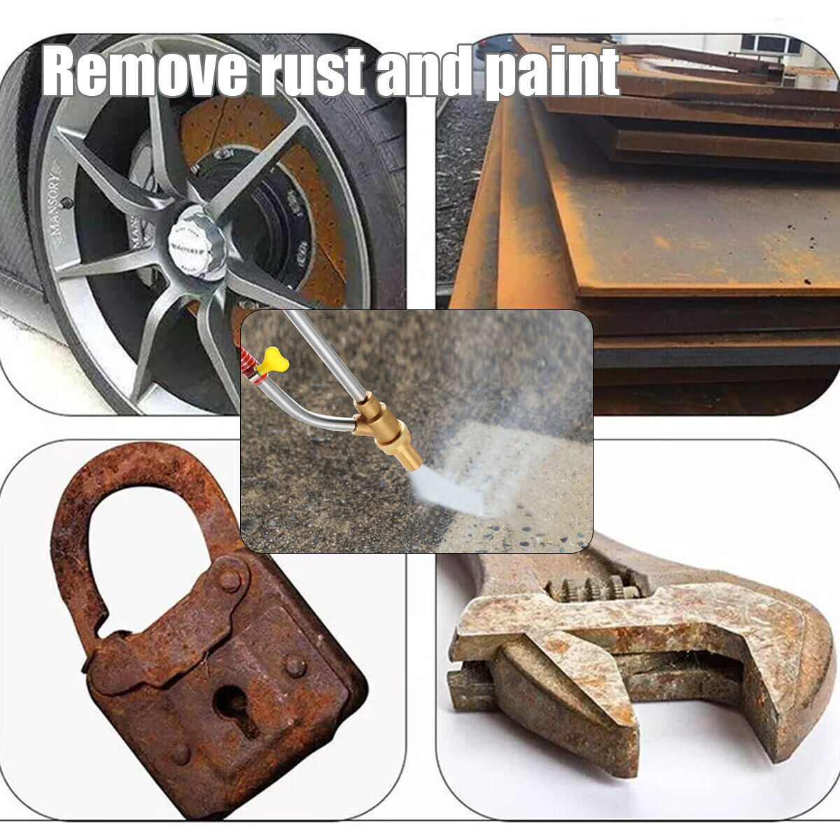 5000 PSI Sandblasting Kit for Pressure Washer Sand Blaster Attachment Power