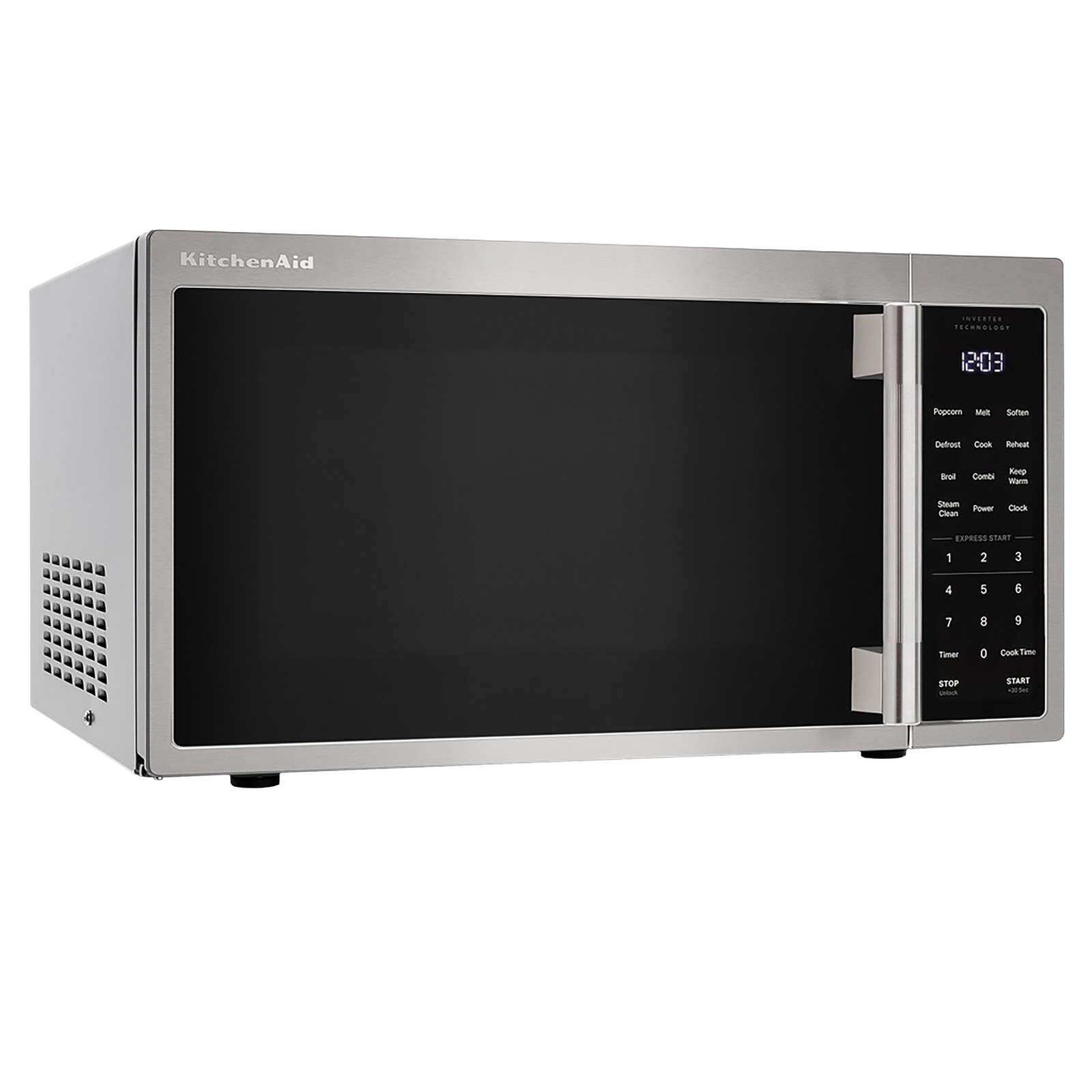 KitchenAid 1.2 cu ft Countertop Microwave Inverter Technology Stainless, NEW
