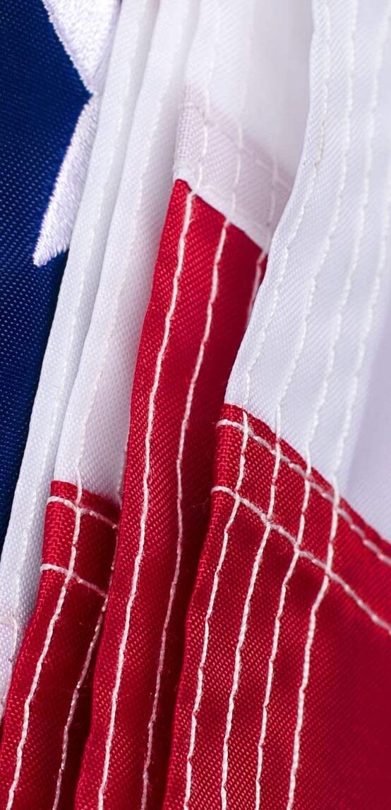 American Flags 3×5 for Outside,USA US Flag,Deluxe Embroidered Stars, Heavy Duty