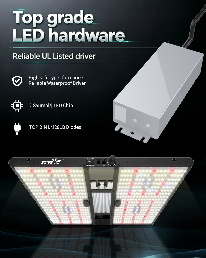 CTLite QP-2000 2000W LED Grow Light Dimmable Full Spectrum with LM281B led UV+IR