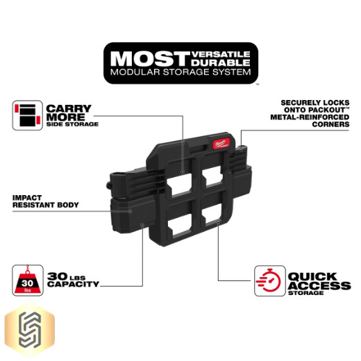 Milwaukee 48-22-8608 PACKOUT Compact Mounting Plate – Heavy-Duty Modular Base