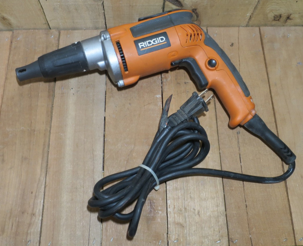 RIDGID R6000-1 Drywall Screwdriver 120V 780W Heavy Duty 0-4000RPM Orange Corded