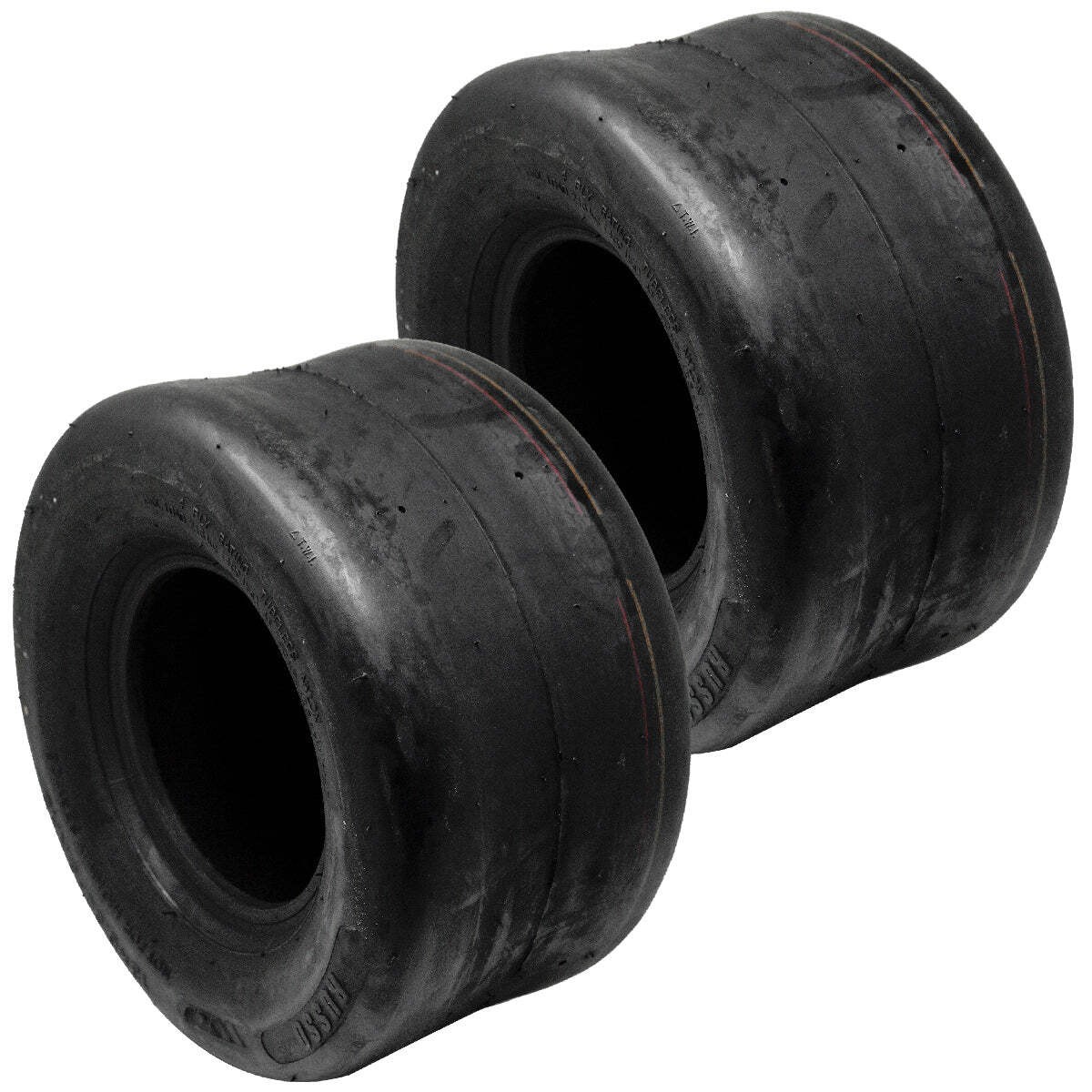 2PK 13×6.50-6 Tubeless Smooth Tires 4 PLY Zero Turn Caster Tire