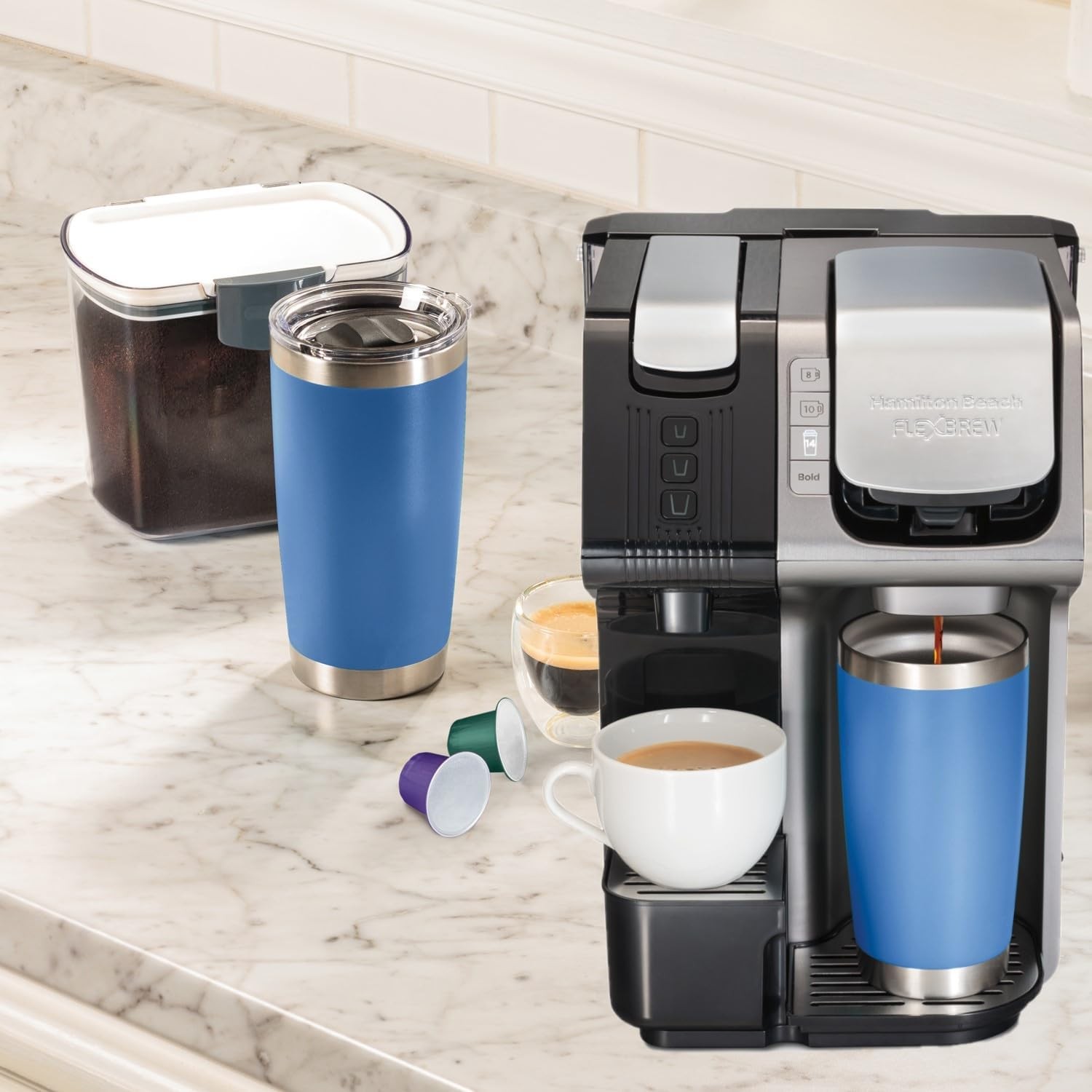 Hamilton Beach 49930 FlexBrew 3-in-1 Coffee/Espresso Maker 19-Bar Pump OPEN BOX