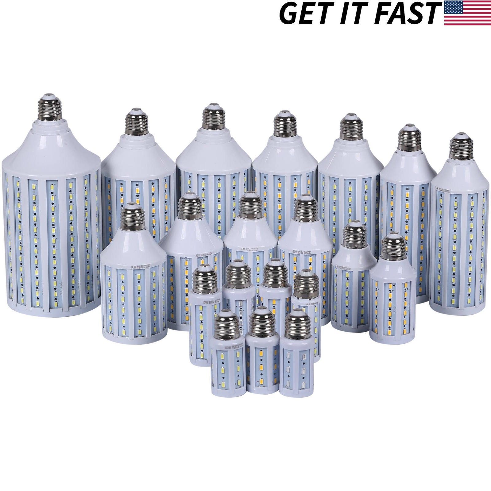 LED Corn Light Bulb 40W 60W 75W 100W 200W 300W Eq. Warm Cool Daylight E26