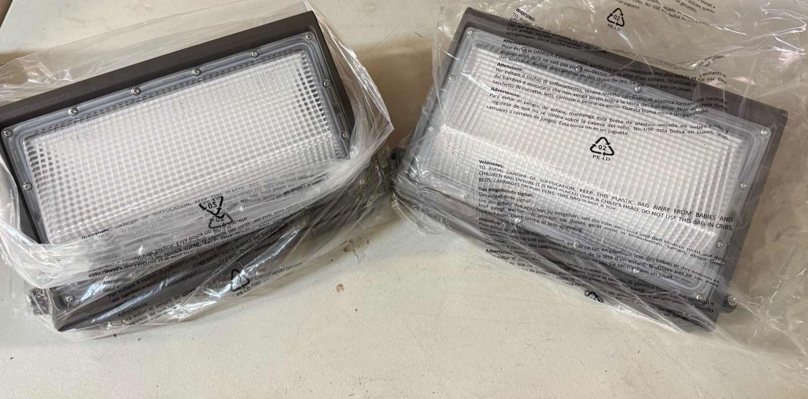120W LED Wall Pack Light Dusk to Dawn Photocell 5000K Waterproof Qty. 2