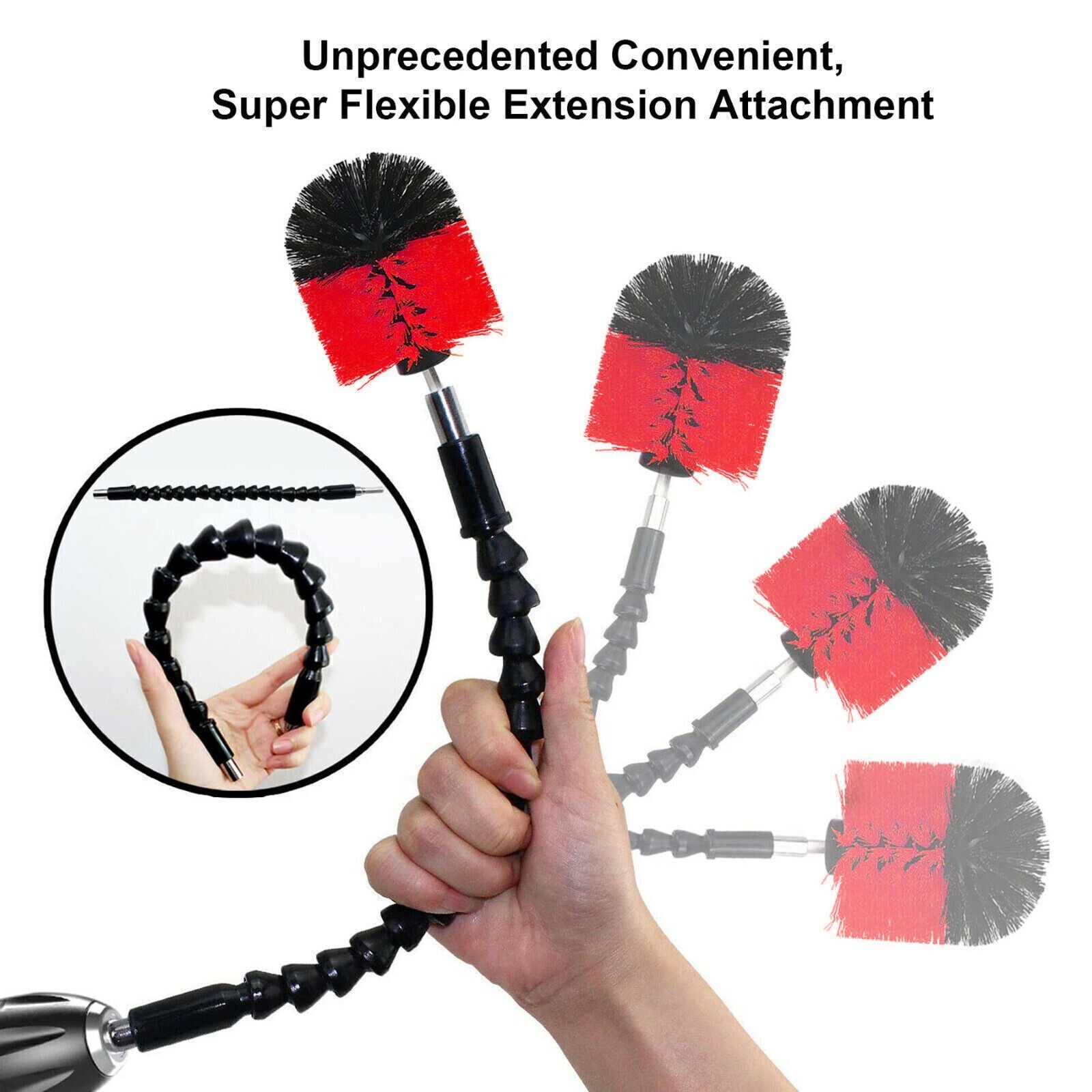 Drill Brush Set Power Scrubber Drill Attachments For Carpet Tile Grout Cleaning
