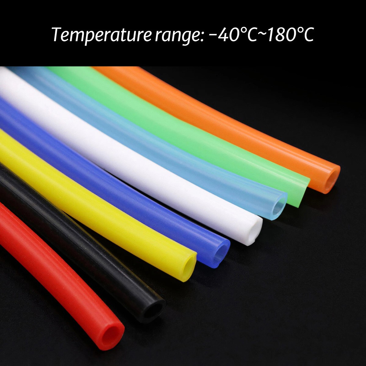 High Temp Food Grade Silicone Tube Flexible Rubber Pipe Various Colors & Sizes