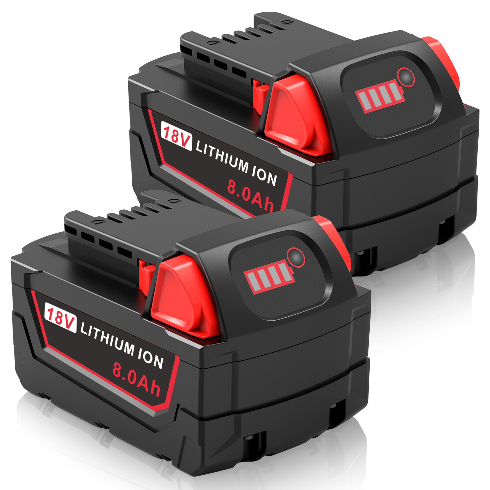 8.0AH Battery For Milwaukee For M18 18V Lithium-ion Extended Capacity 48-11-1860