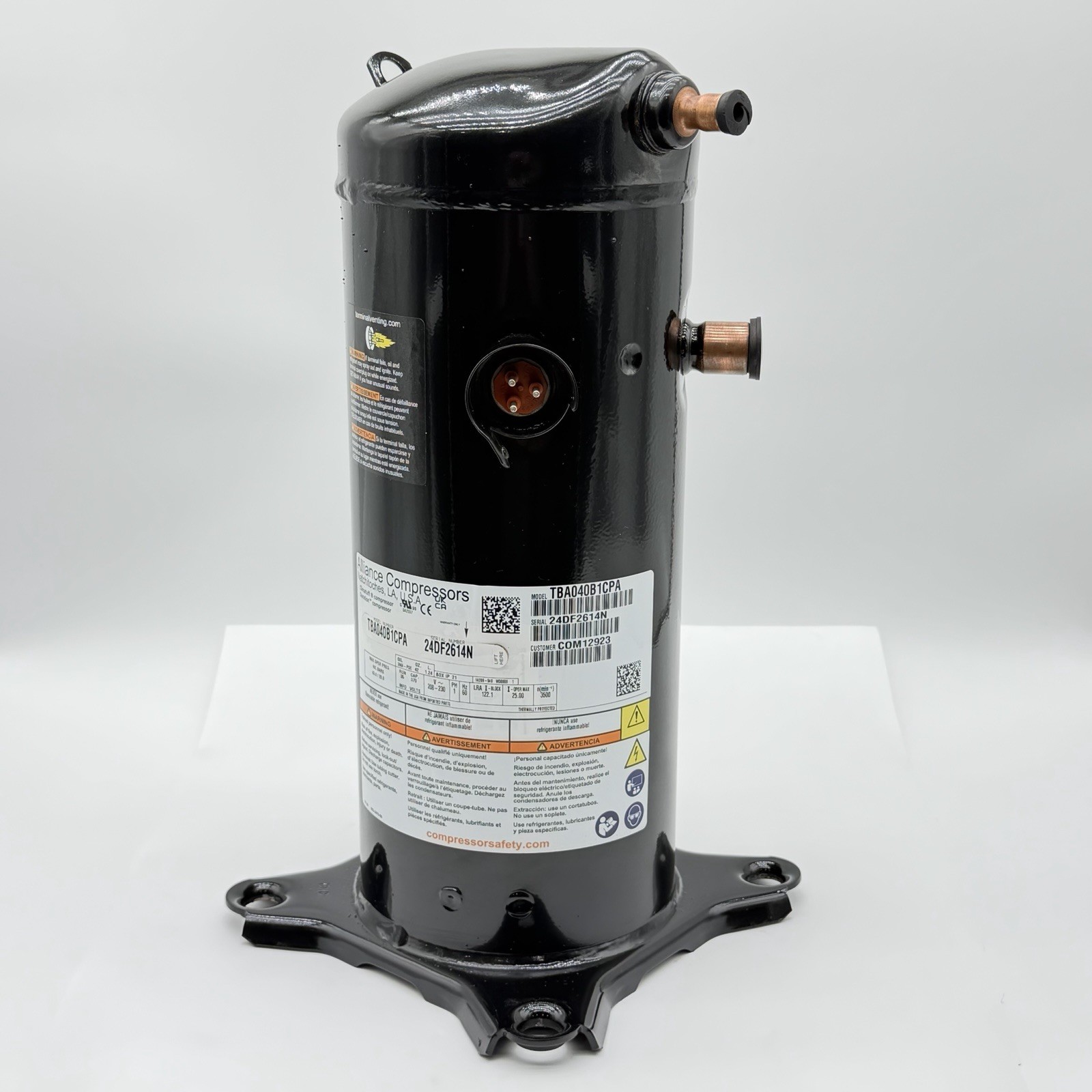 Copeland Alliance ZPS40K6E-PFV 3.5 Ton R410A Replaces ZPS40K4E-PFV-130 ZPS40K5E