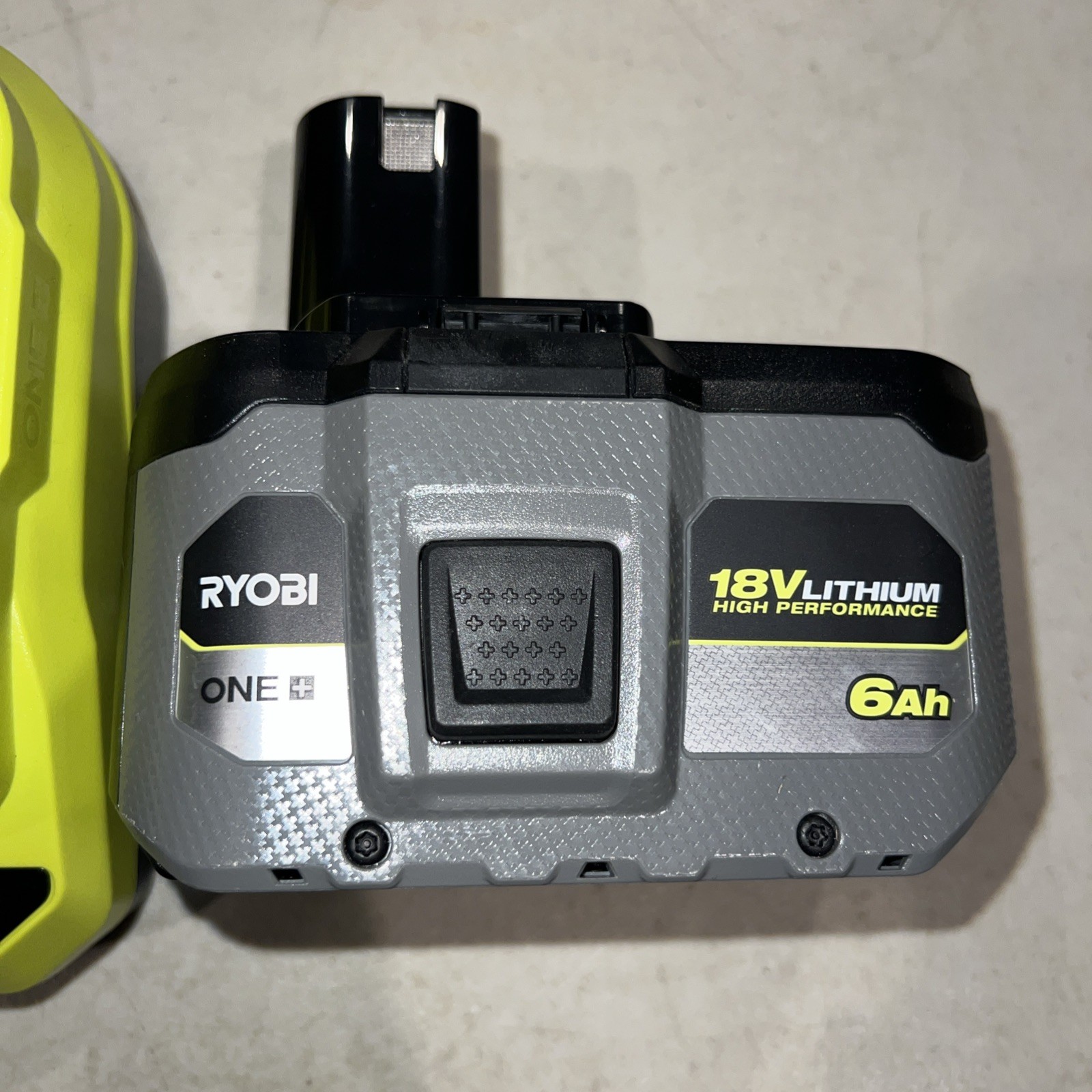Ryobi One+ 6Ah 18V HIGH PERFORMANCE Lithium-ion Battery PBP017 & PCG002 Charger