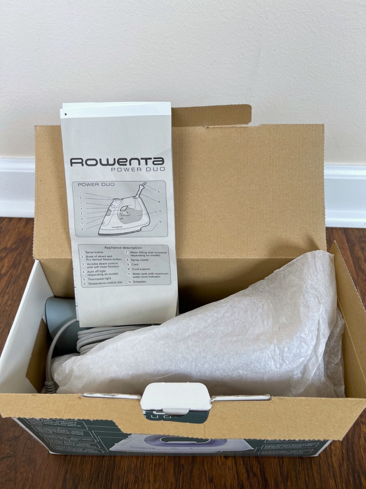 *NEW in Box* ROWENTA Power Duo Iron DX6700 Pro Vertical Steam Self Clean *1700W*