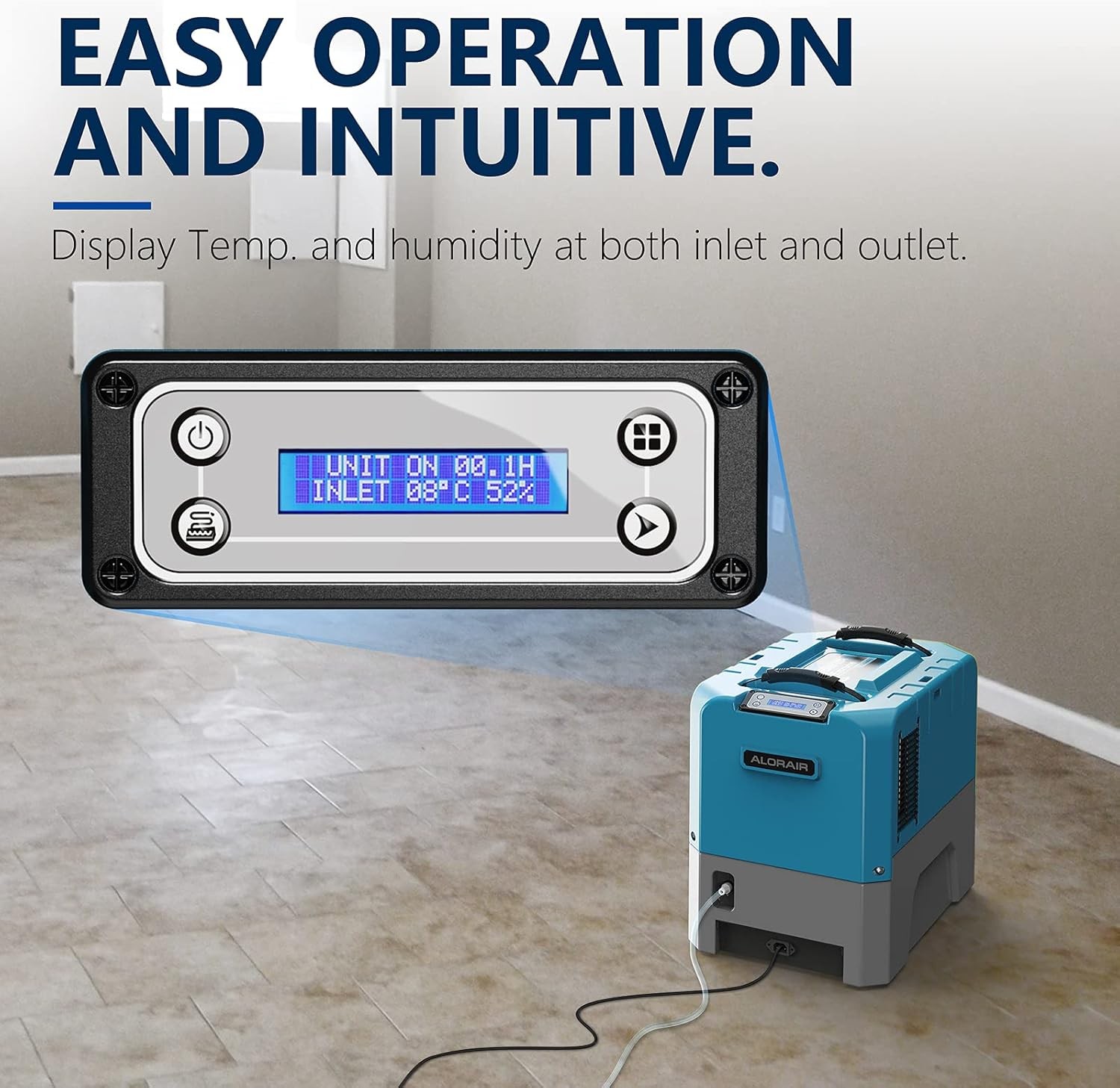 ALORAIR Storm LGR Extreme 180 Pint Commercial Dehumidifier with Pump 2300 Sq. Ft