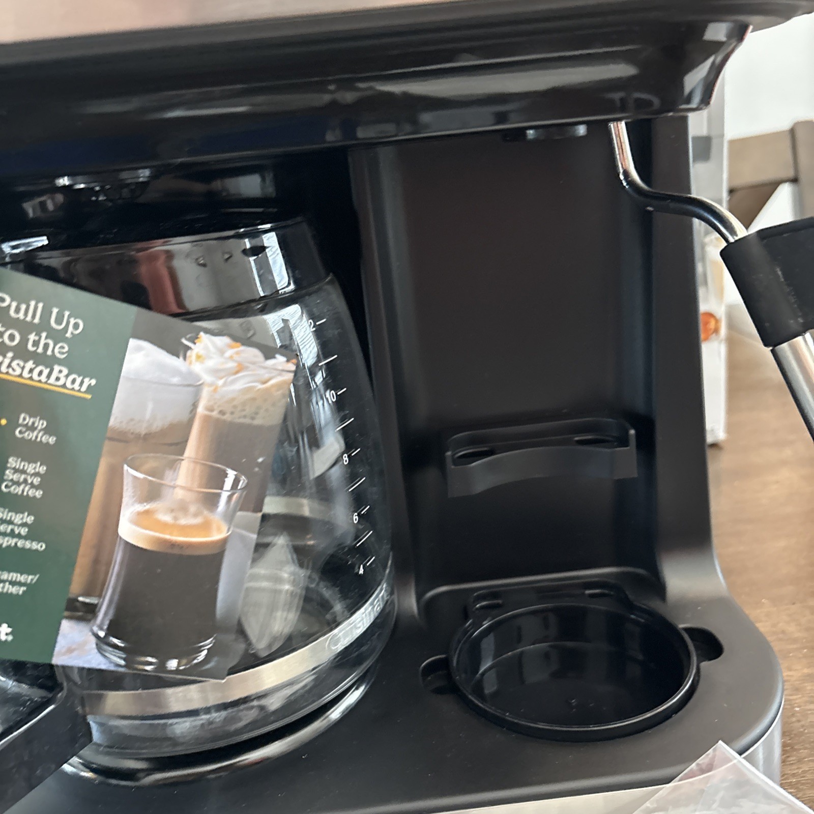 Cuisinart Coffee Center Black Barista Bar 4-in-1 Coffee Maker