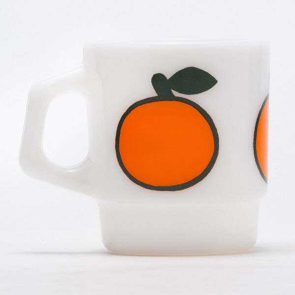 Fire-King Stacking Mug Super Fruit Orange 3.43in 7.3oz 2015 Japan