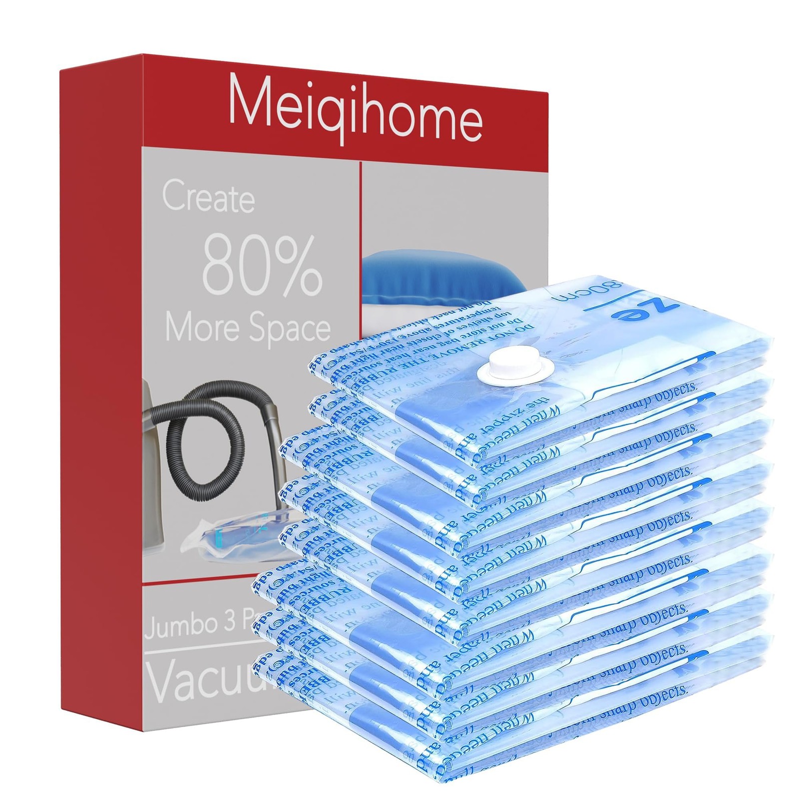 Vacuum Storage Bags Space Saver Seal for Clothing Comforters Pillows Bedding