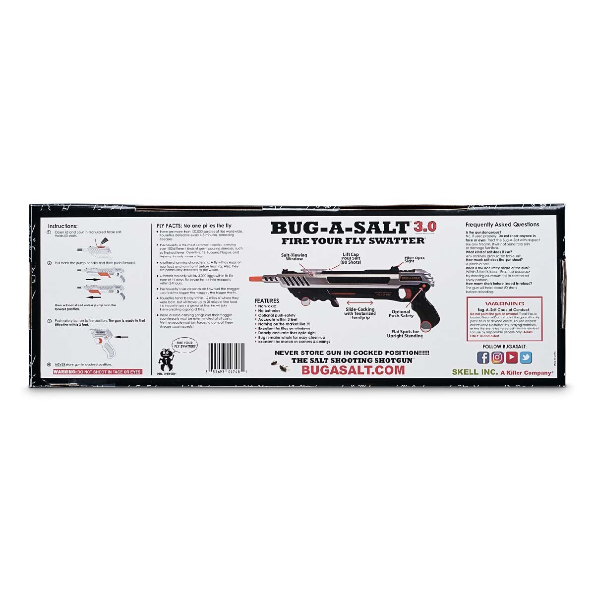 Damaged Box Authentic BUG-A-SALT 3.0 Advanced Combat Insect Eradication Gun