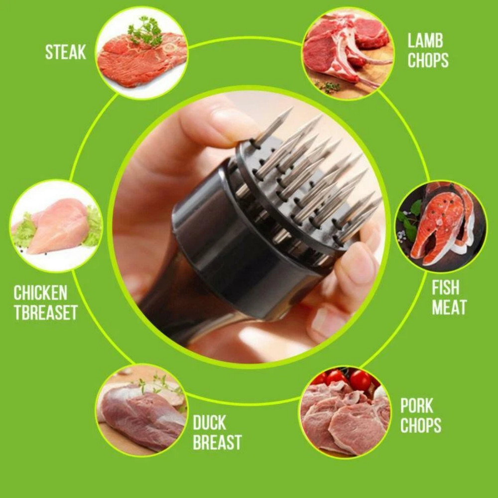 USA Professional Meat Tenderizer With 21 Stainless Steel Needle Kitchen Tool